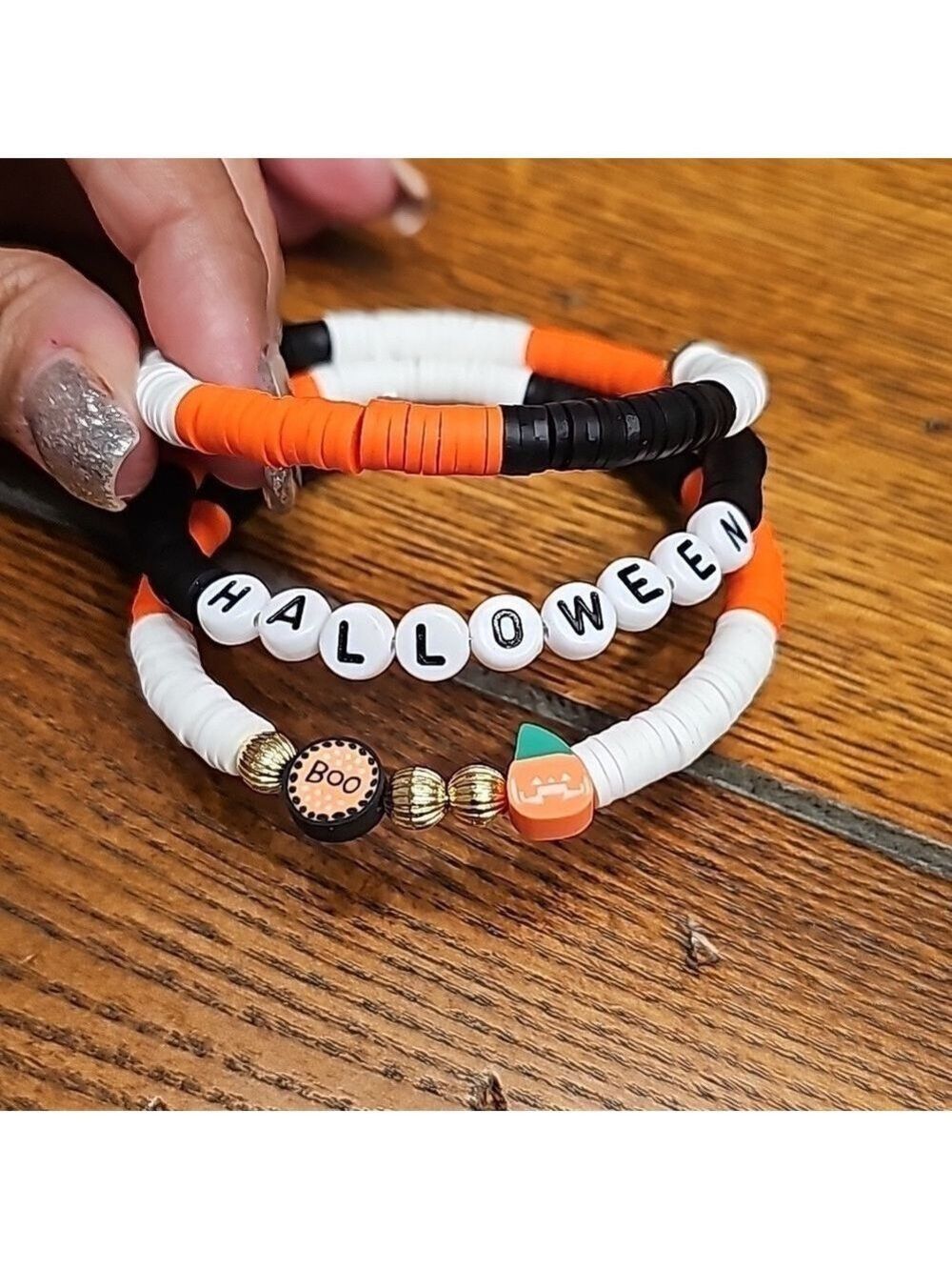 Halloween 3 layer bracelet